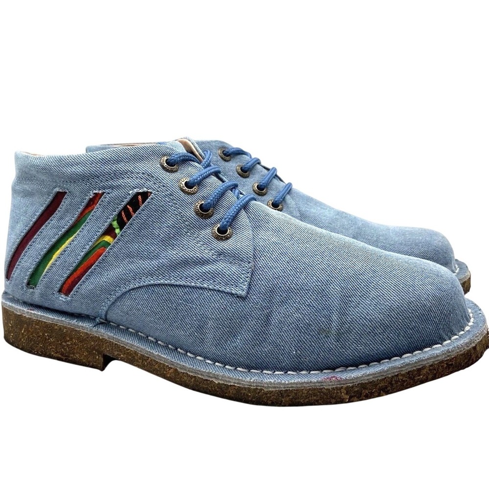 MABACOL Handmade Denim Chukka Boots EU 41 Men 8.5 Women 10 Blue